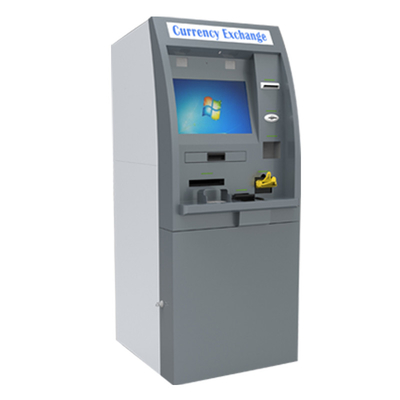 Машина обмена валюты Windows киоска ATM банка с полностью готовым дисплеем обмена валюты обслуживания