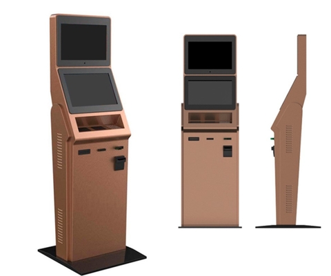 Киоск блока развертки штрихкода двойного экрана многофункциональный для машины ATM