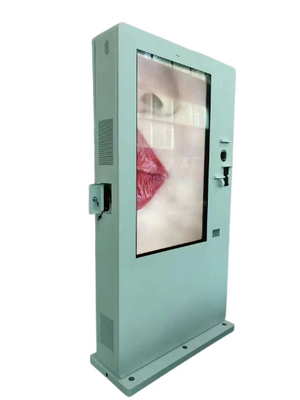 Пол 55 дюймов на открытом воздухе стоя реклама Signage LCD цифров на открытом воздухе видео-