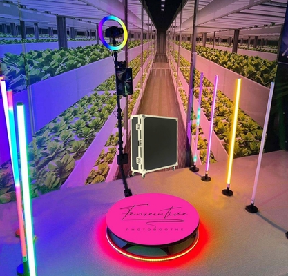 360-градусная фотобудка для свадьбы 360-градусная фотобудка с автоматическим вращением для вечеринок с футляром для полета