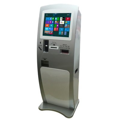 Киоск оплаты, киоск ATM, взаимодействующий киоск с читателем карты банка &amp; наличные деньги Dispensser