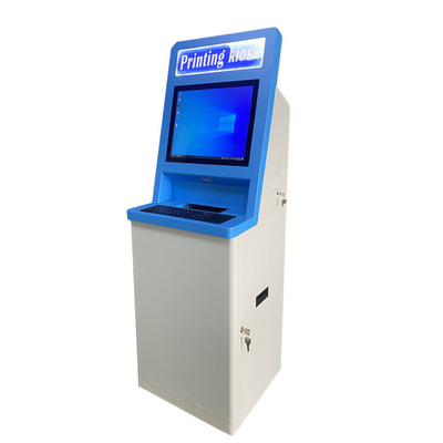 Киоск 21.5inch печатания обслуживания собственной личности машины ATM банка читателя табеля успеваемости документа A4