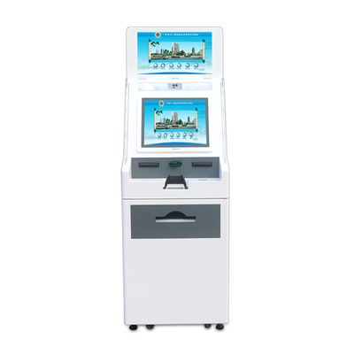киоск двойного экрана машины ATM банка взаимодействия 3G 4G Wifi умный печатая