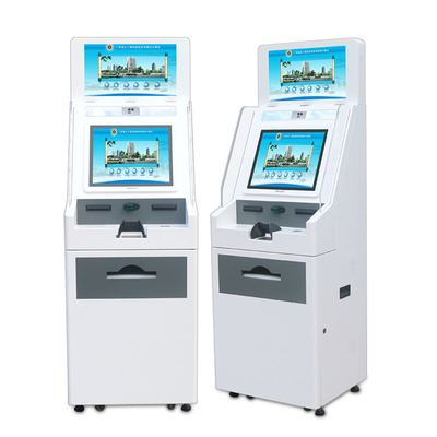 киоск двойного экрана машины ATM банка взаимодействия 3G 4G Wifi умный печатая