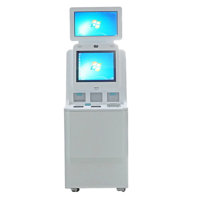 Двойной киоск обслуживания собственной личности больницы экрана для пациента проверяет в/регистрация дознания/печатание отчета